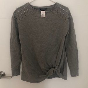 Studded Shoulder Knotted Top NWT